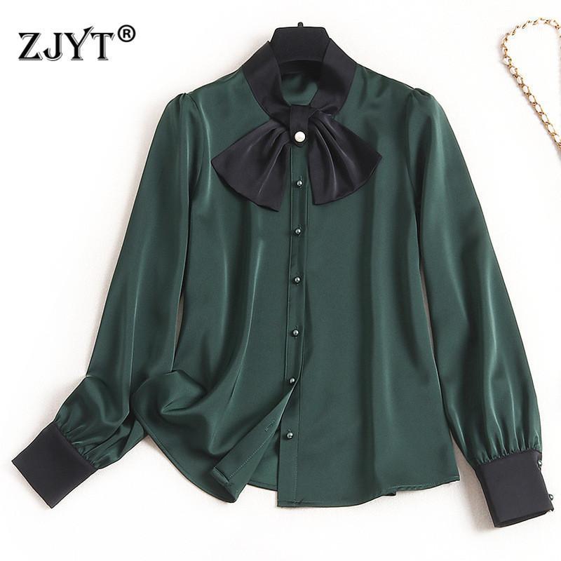 2020 New Women Spring Blouses Long Sleeve Fashion Designers Bowknot Solid Office Work Blouse and Shirt Womens Tops Blusas1, Green
2020 New Women Spring Blouses Long Sleeve Fashion Designers Bowknot Solid Office Work Blouse and Shirt Womens Tops Blusas1, Green