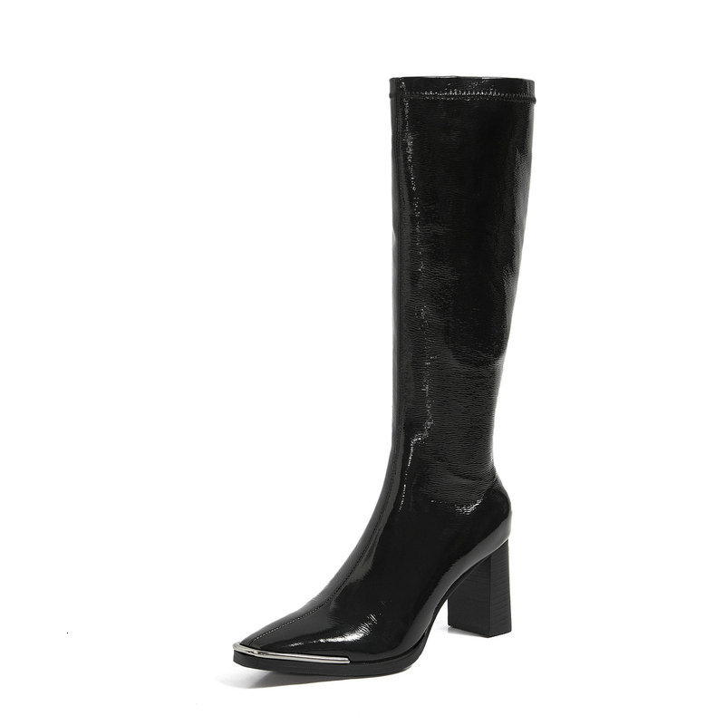 2021 New Heels Women Autumn Winter Genuine Leather Party Office Shoes Woman Side Metal Square Toe Knee High Boots Ylcw, 7.5cm knee
2021 New Heels Women Autumn Winter Genuine Leather Party Office Shoes Woman Side Metal Square Toe Knee High Boots Ylcw, 7.5cm knee