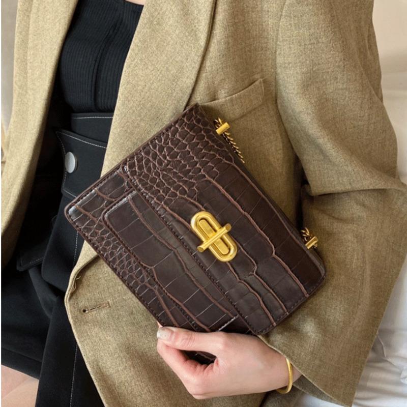 Bag 2021 New Fashion Chain Small Square Bag Single Shoulder Messenger Women Alligator Organ Hard HOUG, Black
Bag 2021 New Fashion Chain Small Square Bag Single Shoulder Messenger Women Alligator Organ Hard HOUG, Black
