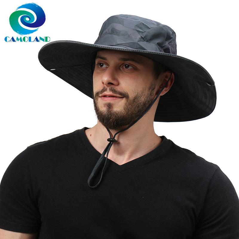 CAMOLAND Summer Autumn Sun Bucket Hats For Men Long Wide Brim Fishing Hat Outdoor Camouflage Hiking Caps Female Beach Hat, Green
CAMOLAND Summer Autumn Sun Bucket Hats For Men Long Wide Brim Fishing Hat Outdoor Camouflage Hiking Caps Female Beach Hat, Green