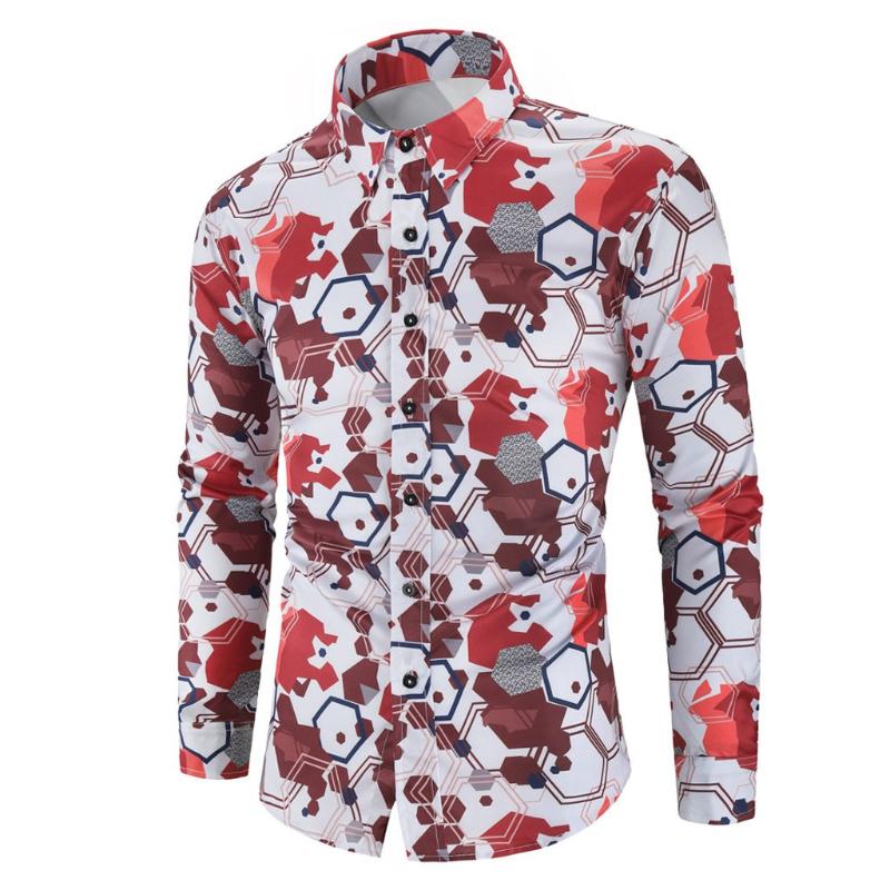 Men's Casual Long Sleeve Slim Fit 3D Printed Shirt Blouse Top Plus Size hawaiian camisa social masculina shirts chemise homme, Red
Men's Casual Long Sleeve Slim Fit 3D Printed Shirt Blouse Top Plus Size hawaiian camisa social masculina shirts chemise homme, Red
