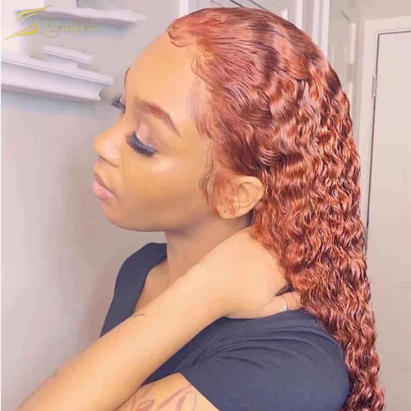 Curly Ginger Orange Color Lace Frontal Human Hair Wigs Pre Plucked HD Transparent Invisible Wigs For Black Women Brazilian Full, As pic
Curly Ginger Orange Color Lace Frontal Human Hair Wigs Pre Plucked HD Transparent Invisible Wigs For Black Women Brazilian Full, As pic