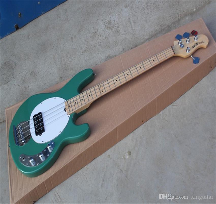Free shipping Bass Guitar StingRay 4 Music Man green Electric Bass Best Musical instruments Active pickups
Free shipping Bass Guitar StingRay 4 Music Man green Electric Bass Best Musical instruments Active pickups