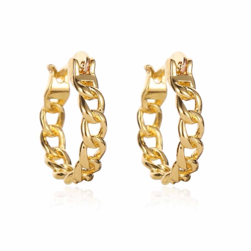 Vintage Link Chain Hoop Earrings For Women brincos Punk Chic Curb Chain Gold Earring Metal Geometric Big Earring Jewelry
Vintage Link Chain Hoop Earrings For Women brincos Punk Chic Curb Chain Gold Earring Metal Geometric Big Earring Jewelry
