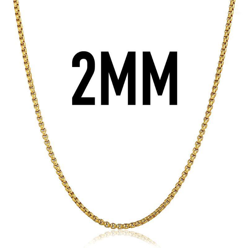 2mm Thin Mens Womens Stainless Steel Necklace Round Box Link Gold Color Unisex Link Chain Neck Jewelry Wholesale LKN385A1
2mm Thin Mens Womens Stainless Steel Necklace Round Box Link Gold Color Unisex Link Chain Neck Jewelry Wholesale LKN385A1