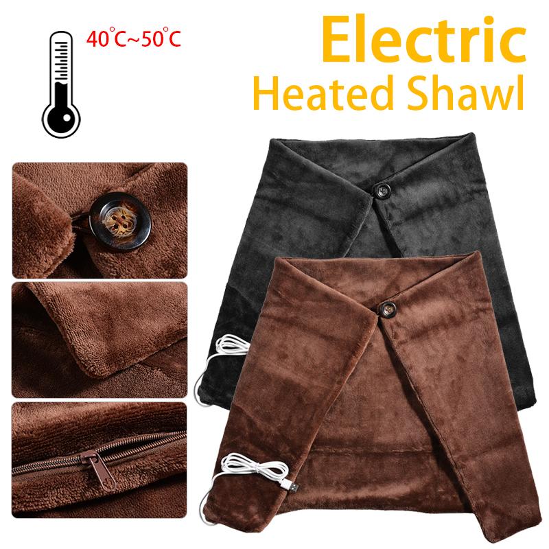 New Electric Warm Plush Shawl Scarf USB Heated Shawl For Winter Winter Warming Physiotherapy Portable Home Textile 80*45cm Blanket
New Electric Warm Plush Shawl Scarf USB Heated Shawl For Winter Winter Warming Physiotherapy Portable Home Textile 80*45cm Blanket
