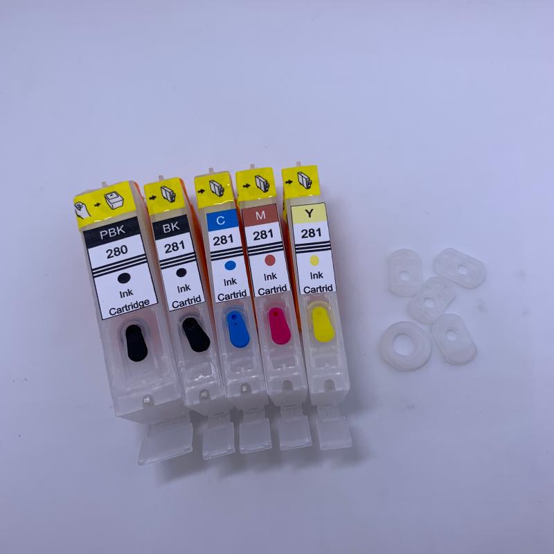 

YOTAT Refillable Ink Cartridge PGI280 PGI-280XL PGI-280 CLI-281 for Canon PIXMA TS8120 TS9120 TR7520 TR8520 TS6120