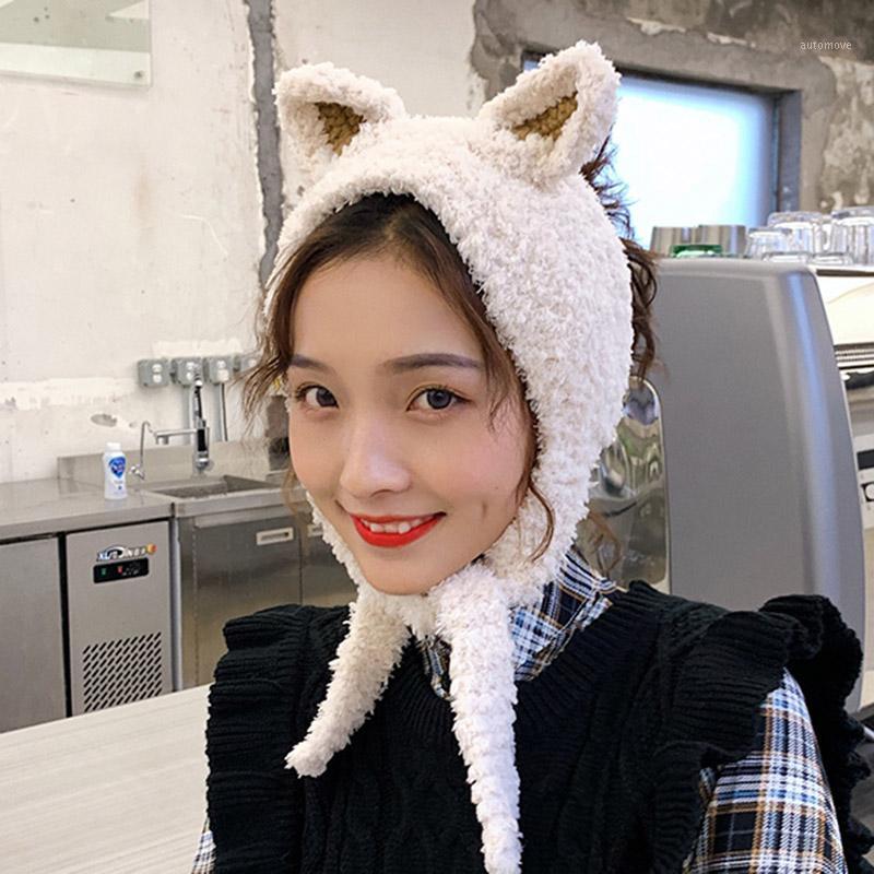 Hat Women 2019 New Winter Girl Japanese Sweet Cute Cat Ears Knitted Wool Cap Soft Warm Comfortable Winter Fluffy Bomber Hat1
Hat Women 2019 New Winter Girl Japanese Sweet Cute Cat Ears Knitted Wool Cap Soft Warm Comfortable Winter Fluffy Bomber Hat1