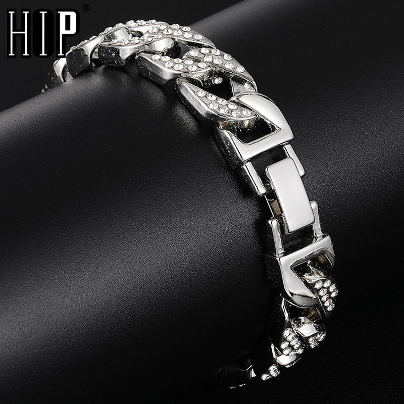 Hip Hop Bling Iced Out Men's Bracelet Full Rhinestone Pave Gold Color Miami Cuban Link Chain Bracelets for Men Jewelry Dropship
Hip Hop Bling Iced Out Men's Bracelet Full Rhinestone Pave Gold Color Miami Cuban Link Chain Bracelets for Men Jewelry Dropship