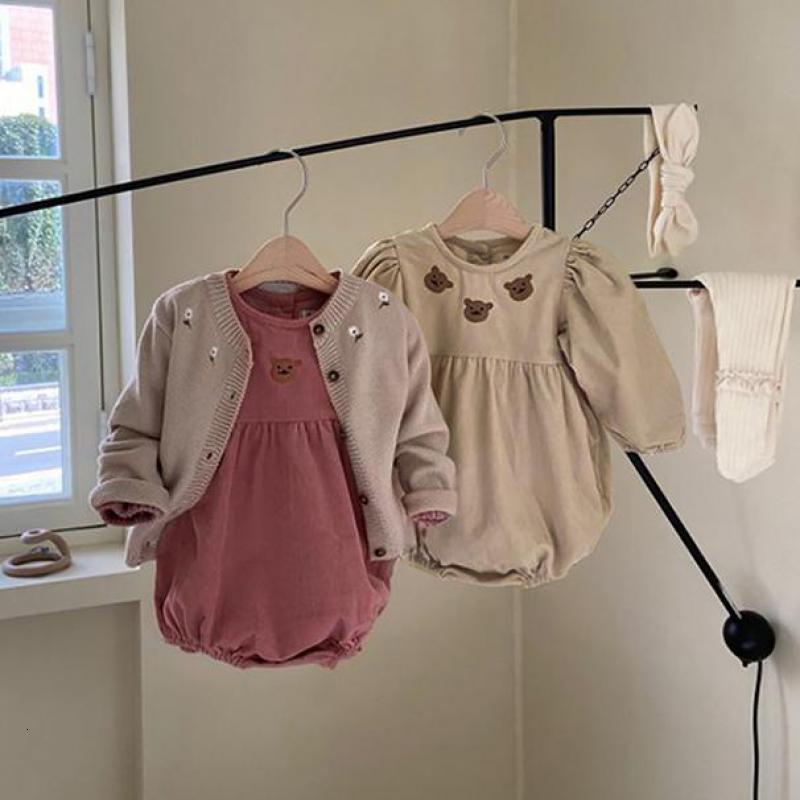 2021 New Bodysuits Cute Little Bear Embroidery Long Sleeve Baby Girls Bodysuit Loose Kids Boys Jumpsuit Spring Clothes N9nr, Y9102black
2021 New Bodysuits Cute Little Bear Embroidery Long Sleeve Baby Girls Bodysuit Loose Kids Boys Jumpsuit Spring Clothes N9nr, Y9102black