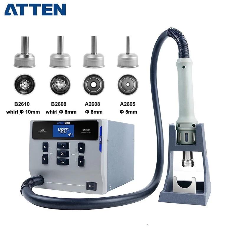 ATTEN ST-862D 1000W Hot Air Gun Digital Display BGA Rework Station Automatic Sleep PCB Welding Repair Solder Repair Tool
ATTEN ST-862D 1000W Hot Air Gun Digital Display BGA Rework Station Automatic Sleep PCB Welding Repair Solder Repair Tool