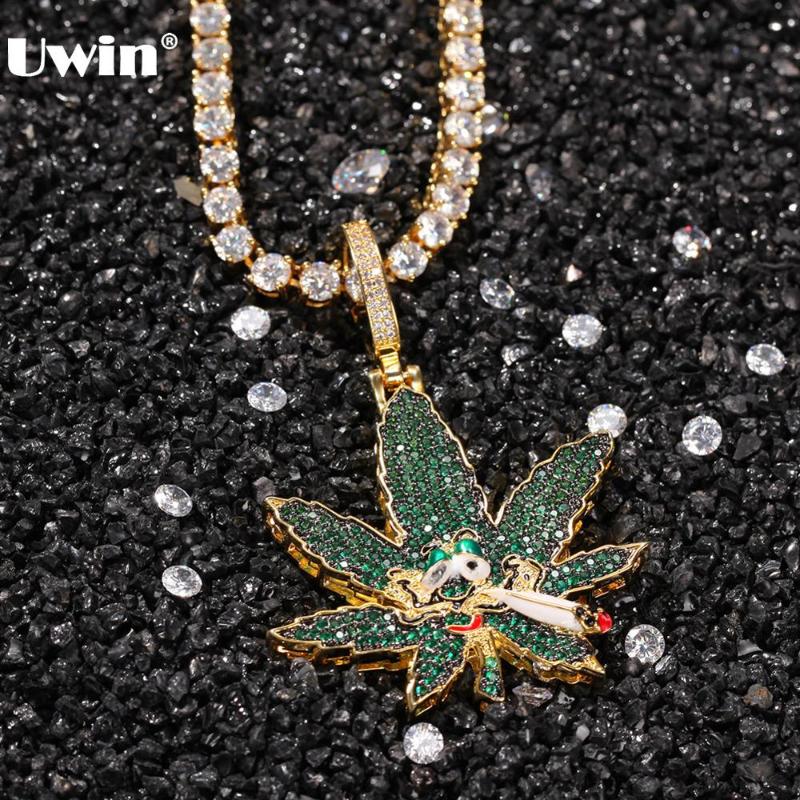 Uwin Fashion Jewelry Iced Out Tobacco Leaf Pendant Necklace Cubic Zirconia Bling Charms for Men and Women Hiphop Jewelry
Uwin Fashion Jewelry Iced Out Tobacco Leaf Pendant Necklace Cubic Zirconia Bling Charms for Men and Women Hiphop Jewelry