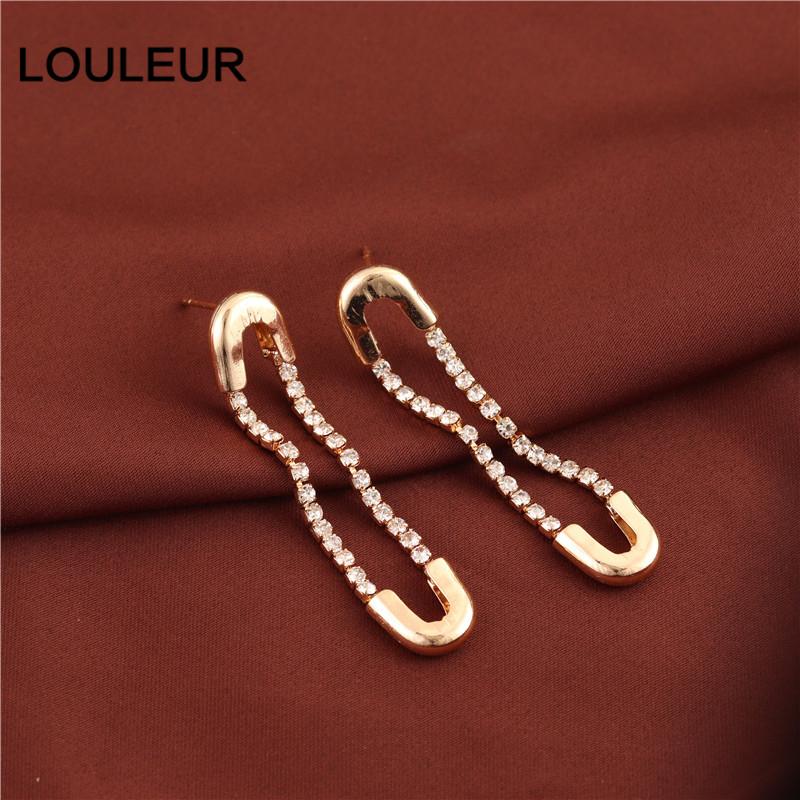 Paperclip Safety Pin Earrings CZ Drop Earring Elegant Women Paper Clip Earrings Pin Clasp Ear Buckle Fashion Jewelry wholesale
Paperclip Safety Pin Earrings CZ Drop Earring Elegant Women Paper Clip Earrings Pin Clasp Ear Buckle Fashion Jewelry wholesale