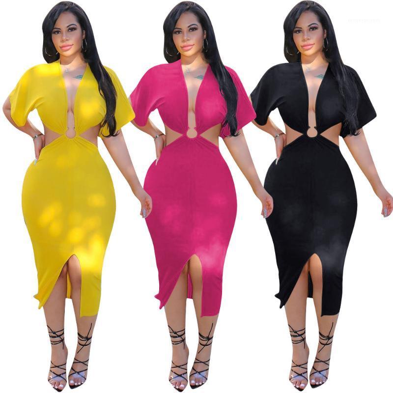 Sexy Deep V Neck Long Dress Club Party Wear Women Short Sleeve Backless Irregular Dress Bottom Slit Ladies Designer Dresses1, Black
Sexy Deep V Neck Long Dress Club Party Wear Women Short Sleeve Backless Irregular Dress Bottom Slit Ladies Designer Dresses1, Black