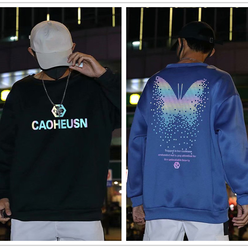 hip-hop men's and women's hoodies with round collars and butterfly-lit pullovers are loose stylish and casual mens tracksuit men s clothing
hip-hop men's and women's hoodies with round collars and butterfly-lit pullovers are loose stylish and casual mens tracksuit men s clothing