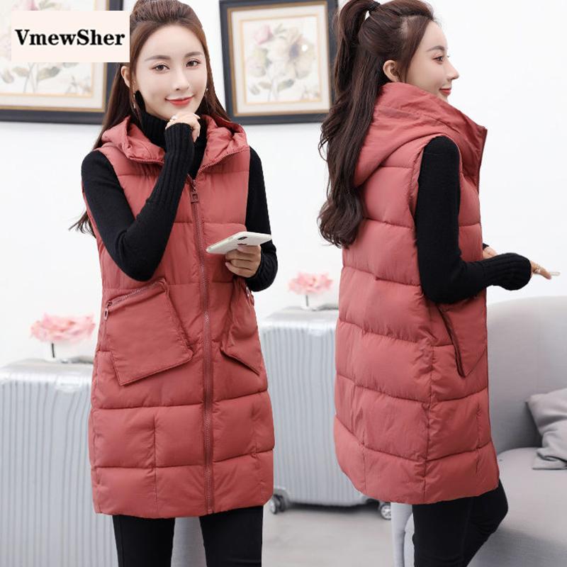 VmewSher New Winter Women Long Parka Vest Warm Cotton Padded Waistcoat Sleeveless Hooded Jacket Fashion Coat Lady Basic Outwear, Gray
VmewSher New Winter Women Long Parka Vest Warm Cotton Padded Waistcoat Sleeveless Hooded Jacket Fashion Coat Lady Basic Outwear, Gray