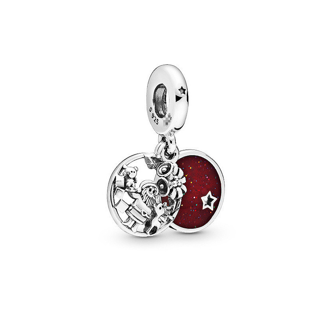S925 Designer Jewelry Silver Bracelet Charm Bead fit Angel Wing Carousel Slide Bracelets Beads Charms Beaded Murano