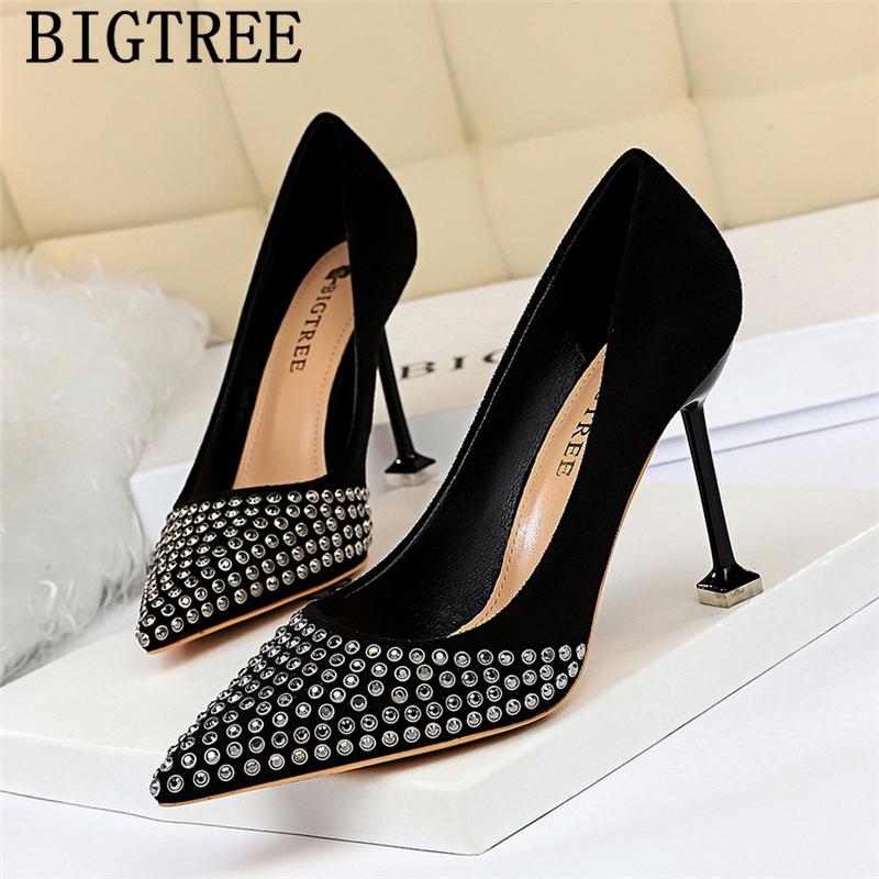 Pumps Women Shoes Stiletto Heels Diamond Heels Black High Bridal Shoes Fashion Bigtree Escarpins Sexy Hauts Talons
Pumps Women Shoes Stiletto Heels Diamond Heels Black High Bridal Shoes Fashion Bigtree Escarpins Sexy Hauts Talons