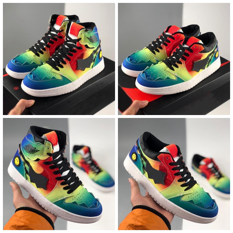 New Cheap J Balvin 1 Basketball Shoes Herencia Women Mens Trainers Sneakers Rainbow Tie Dye Sports des chaussures zapatos Size 36-45
New Cheap J Balvin 1 Basketball Shoes Herencia Women Mens Trainers Sneakers Rainbow Tie Dye Sports des chaussures zapatos Size 36-45
