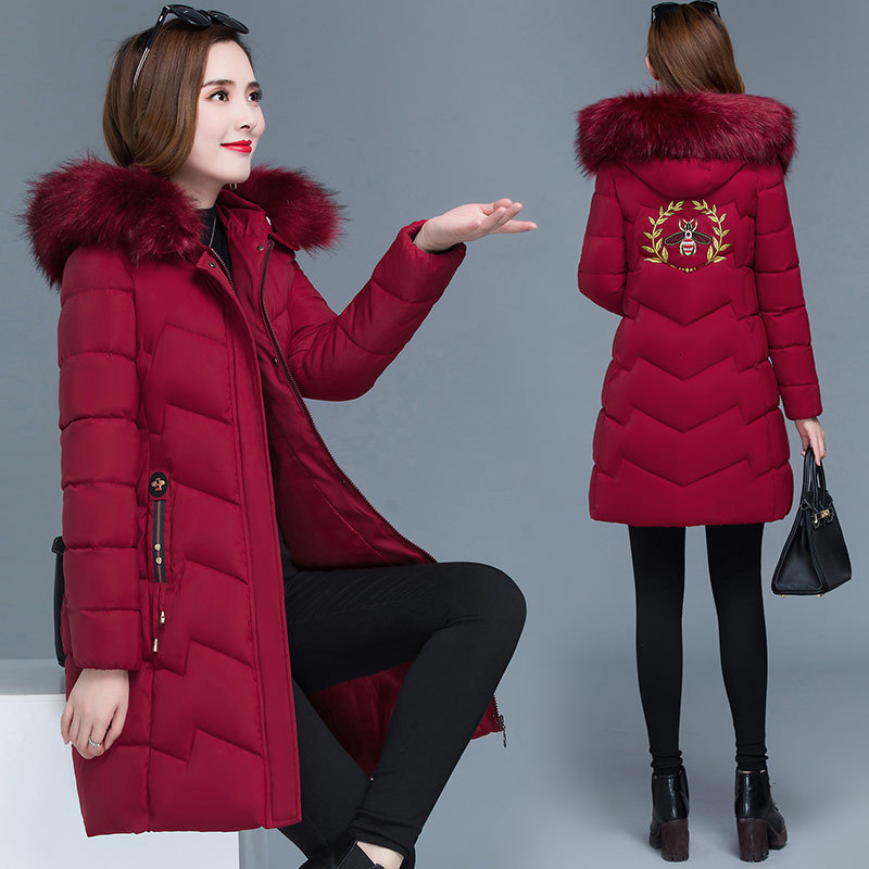 2021 New Korean-style Cumbersome Cotton Padded Female Leather Collar Big Embroidered Jacket 77MB, Black
2021 New Korean-style Cumbersome Cotton Padded Female Leather Collar Big Embroidered Jacket 77MB, Black