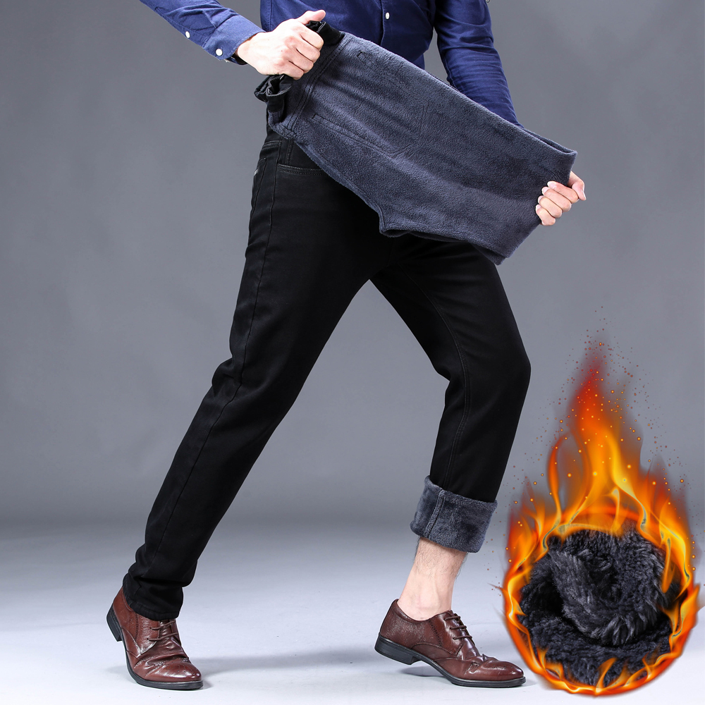 2020 new winter for warm men black jeans casual elastic straight business denies more velvet male thick pants branded, Red
2020 new winter for warm men black jeans casual elastic straight business denies more velvet male thick pants branded, Red