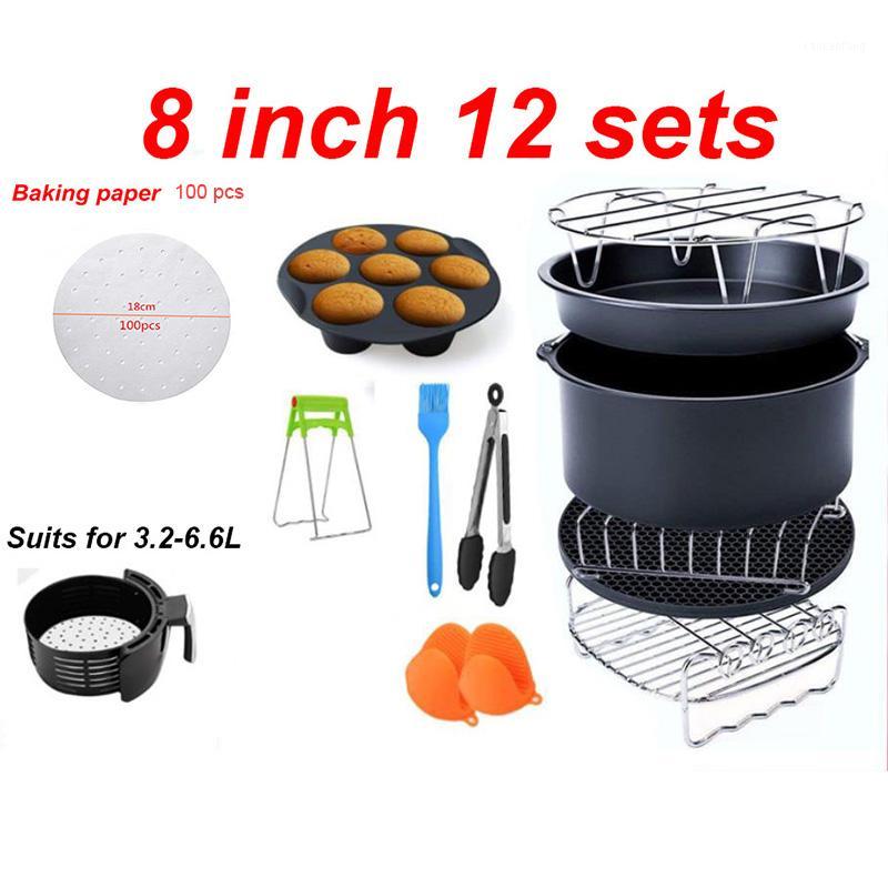Air Fryer Accessories 8 Inch Fit for Airfryer 5.2-6.8QT Baking Basket Pizza Plate Grill Pot Kitchen Cooking Tool for Party1
Air Fryer Accessories 8 Inch Fit for Airfryer 5.2-6.8QT Baking Basket Pizza Plate Grill Pot Kitchen Cooking Tool for Party1