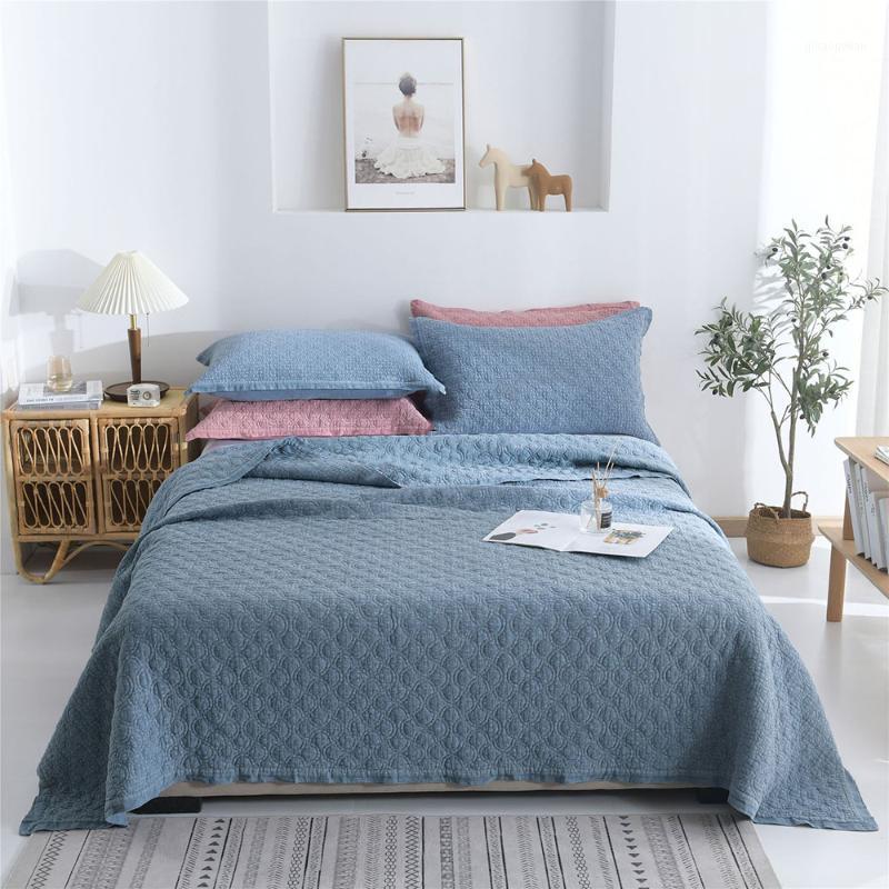 Sand Wash Cotton Quilt Set Embossed Bedspread 3pcs Embroidered Bed Cover Queen Size Coverlets Summer Blanket CHAUSUB1, Gray
Sand Wash Cotton Quilt Set Embossed Bedspread 3pcs Embroidered Bed Cover Queen Size Coverlets Summer Blanket CHAUSUB1, Gray