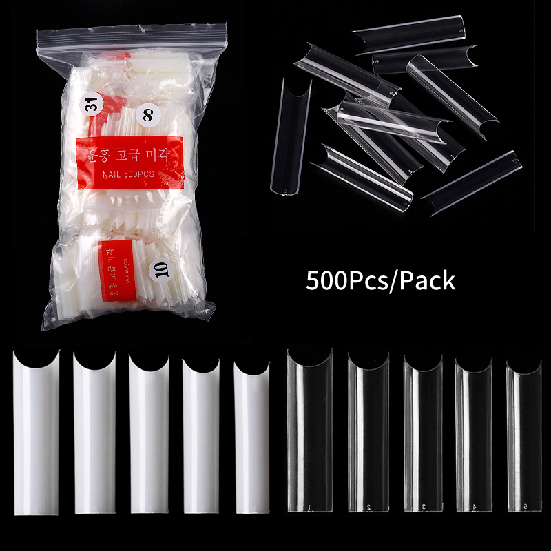 500pcs/set Long Square False Nail Tips Clear/Natural C Curve Artificial Half Cover DIY Acrylic Fake Nails Art Salon Manicure Designs
500pcs/set Long Square False Nail Tips Clear/Natural C Curve Artificial Half Cover DIY Acrylic Fake Nails Art Salon Manicure Designs