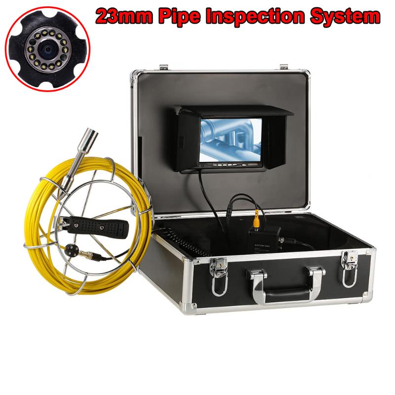 20M Cable 23m/17mm/6.5mm Lens Industrial Pipe 12Pcs LED 7" Sewer Pipeline Inspection Equipment IP68 Waterproof
20M Cable 23m/17mm/6.5mm Lens Industrial Pipe 12Pcs LED 7" Sewer Pipeline Inspection Equipment IP68 Waterproof
