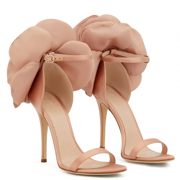 Romantic Black Flower Wedding Shoes Open Toe Roman High Heels stilettos Summer Sandals Women Satin Banquet Prom Evening Pumps With Straps Cocktail Par