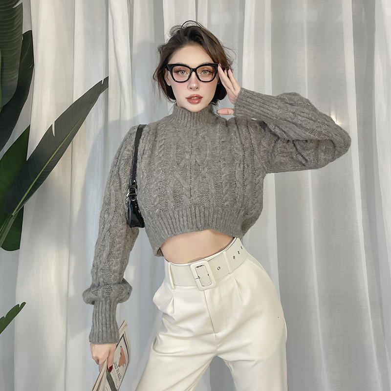 2021 New Autumn Lazy Style and Comfortable Gray Mesh High-flashlight Collar Sweaters for Women Top of Sexy Casual Harvest BVGB
2021 New Autumn Lazy Style and Comfortable Gray Mesh High-flashlight Collar Sweaters for Women Top of Sexy Casual Harvest BVGB