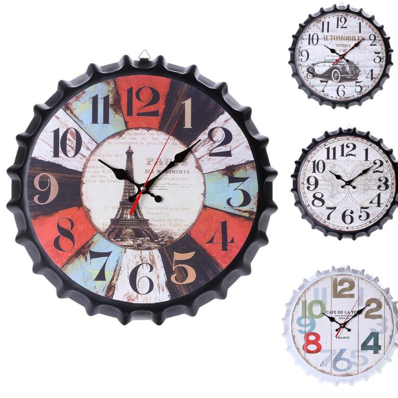GloryStar Metal Retro Bottle Cap Mute Wall Clock Beer Bottle Cover Wall Clock Home Decoration Self-provided 1 Battery
GloryStar Metal Retro Bottle Cap Mute Wall Clock Beer Bottle Cover Wall Clock Home Decoration Self-provided 1 Battery