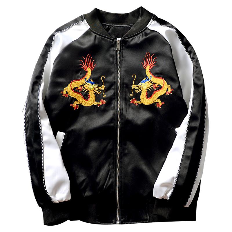 2020 Japanese Embroider Jacket Male Female Long Sleeve Printing Couples Outerwear Korean Baseball Suit Chinese Windbreaker Coat
2020 Japanese Embroider Jacket Male Female Long Sleeve Printing Couples Outerwear Korean Baseball Suit Chinese Windbreaker Coat