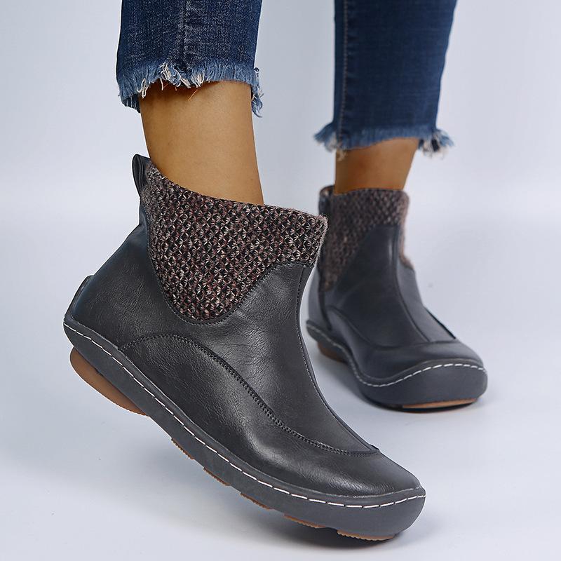 European American New Plus Size Women's Shoes Featuring Splicing Woollen Yarn Mouth Winter Warm Boots Side Buckle Retro Shoes, Green
European American New Plus Size Women's Shoes Featuring Splicing Woollen Yarn Mouth Winter Warm Boots Side Buckle Retro Shoes, Green