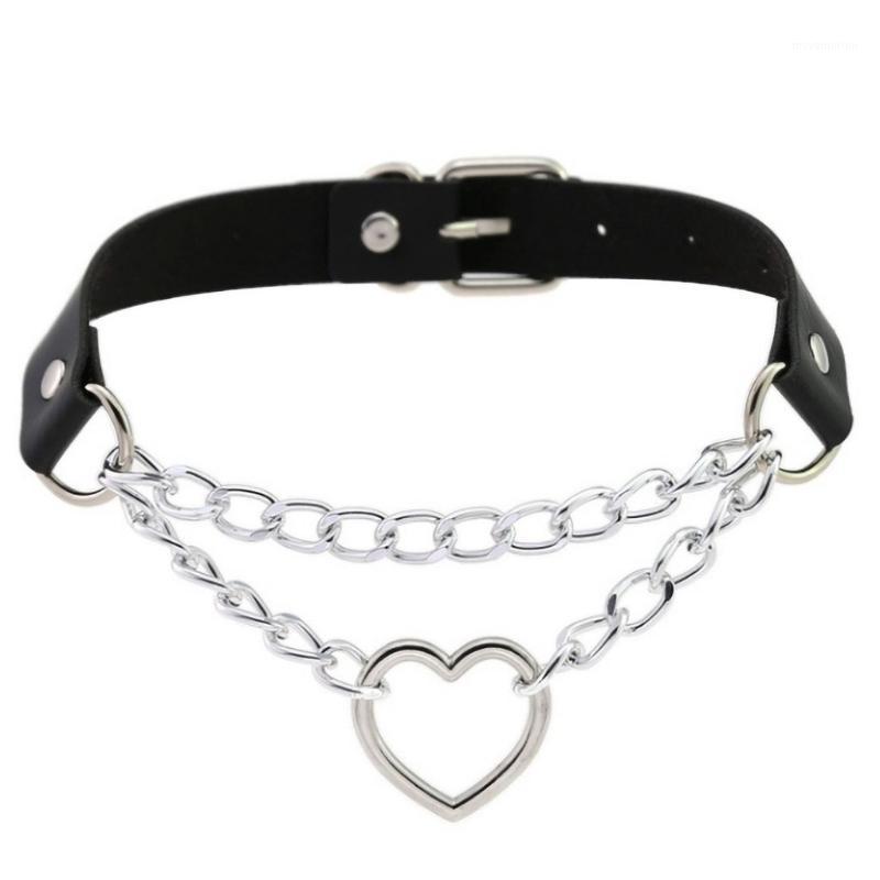 chain collares Women Chain Choker necklace women Heart Metal Leather Collar Bondage Necklace naszyjnik collares de moda 20201
chain collares Women Chain Choker necklace women Heart Metal Leather Collar Bondage Necklace naszyjnik collares de moda 20201