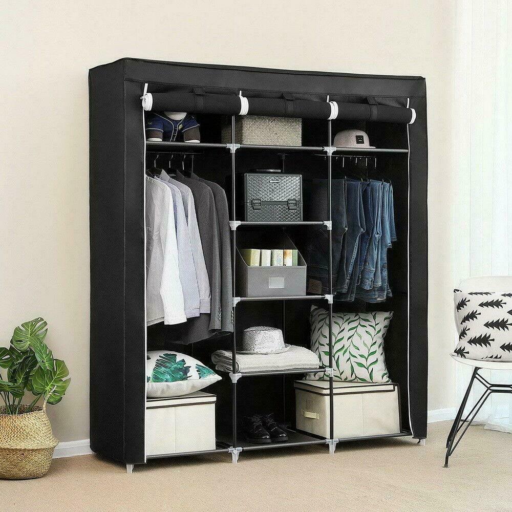 69" Portable Closet Wardrobe Clothes Ample Storage Space Organizer Armoire Free
69" Portable Closet Wardrobe Clothes Ample Storage Space Organizer Armoire Free