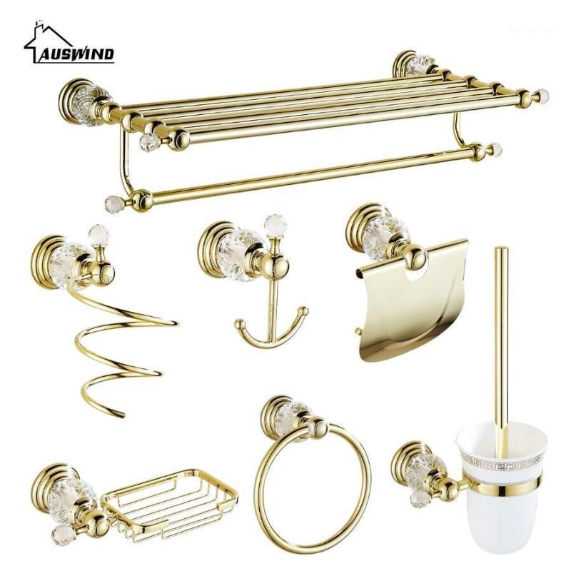 Antique Gold Brass Polished Bathroom Hardware Set Crystal Bathroom Accessories set Er1 Wall Mounted Products1
Antique Gold Brass Polished Bathroom Hardware Set Crystal Bathroom Accessories set Er1 Wall Mounted Products1