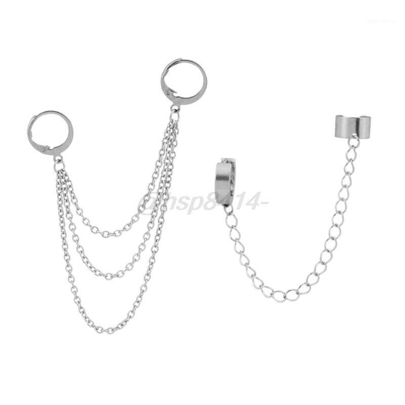 Korean Fashion Hip Hop Chain Earrings Titanium Steel Chain Threader Drop Cuff Double Piercing Earrings Unisex Jewelry1
Korean Fashion Hip Hop Chain Earrings Titanium Steel Chain Threader Drop Cuff Double Piercing Earrings Unisex Jewelry1