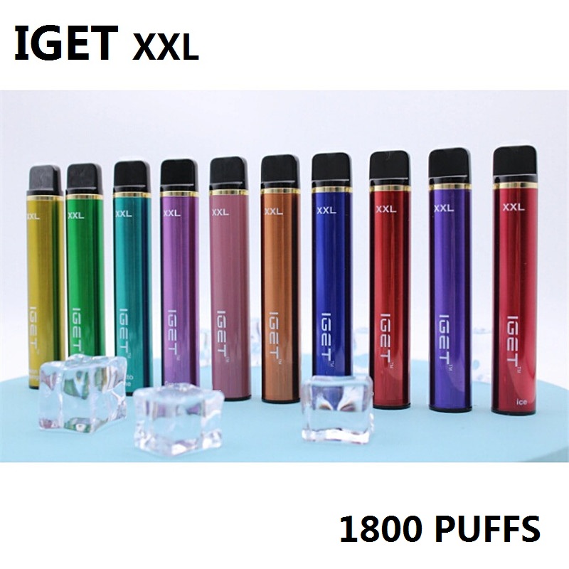 100% Original Iget XXL Disposable Pod Device 1800Puffs 7ml 950mAh Vape Stick Pen Closed ECIG System 5% Vapor Starter Kit
100% Original Iget XXL Disposable Pod Device 1800Puffs 7ml 950mAh Vape Stick Pen Closed ECIG System 5% Vapor Starter Kit