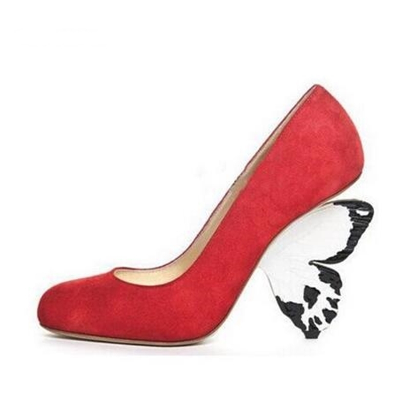 High Jump For Butterfly Toe Round Foot Women the Weird Leap Party Bride in Shoes Size 11 Platform Bombs, The picture
High Jump For Butterfly Toe Round Foot Women the Weird Leap Party Bride in Shoes Size 11 Platform Bombs, The picture