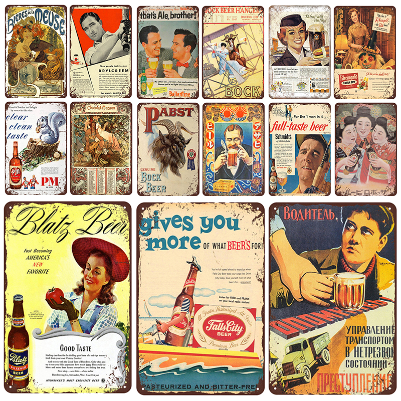 2021 Retro Beer Plaque Metal Vintage Tin Sign Pin Up Shabby Chic Decor Metal Signs Vintage Bar Decoration Metal Poster Pub Home Craft Decor
2021 Retro Beer Plaque Metal Vintage Tin Sign Pin Up Shabby Chic Decor Metal Signs Vintage Bar Decoration Metal Poster Pub Home Craft Decor