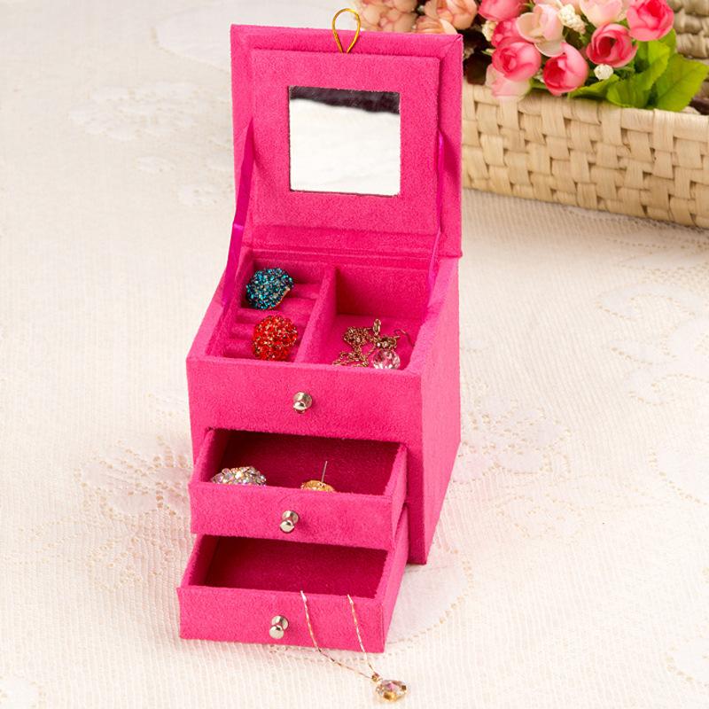 Small Mirrored 3 Layers Jewelry Organizer Box Display Holder Case Ring Earring Necklace Storage Women Girls Gift
Small Mirrored 3 Layers Jewelry Organizer Box Display Holder Case Ring Earring Necklace Storage Women Girls Gift