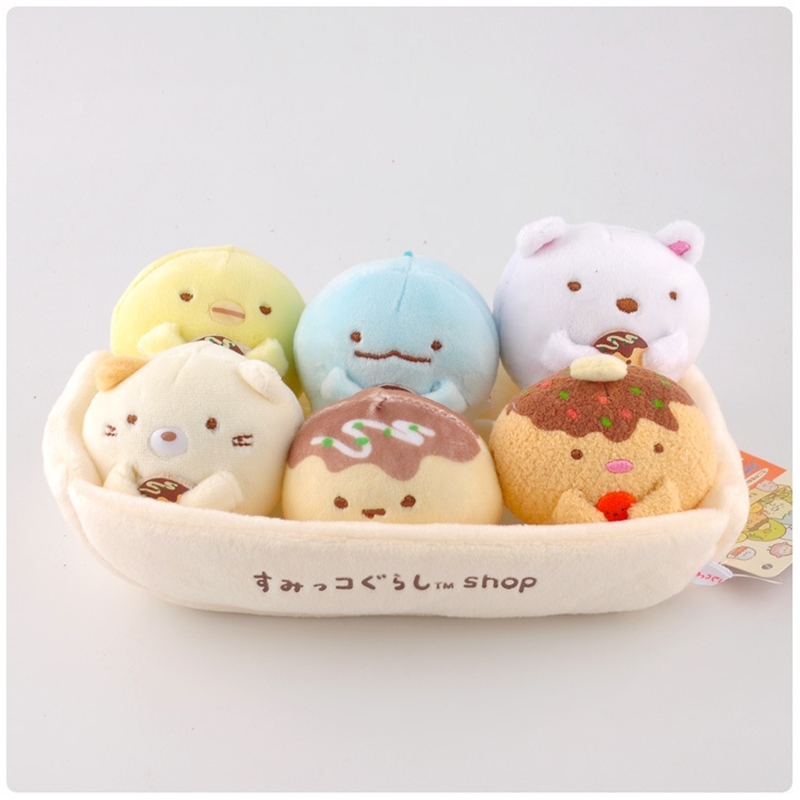 

Kawaii Japanese Anime corner Biological Stuffed Plush Toy Sumikko Gurashi San-x Handheld Biological Cartoon Doll For Kid Gift T200619, White