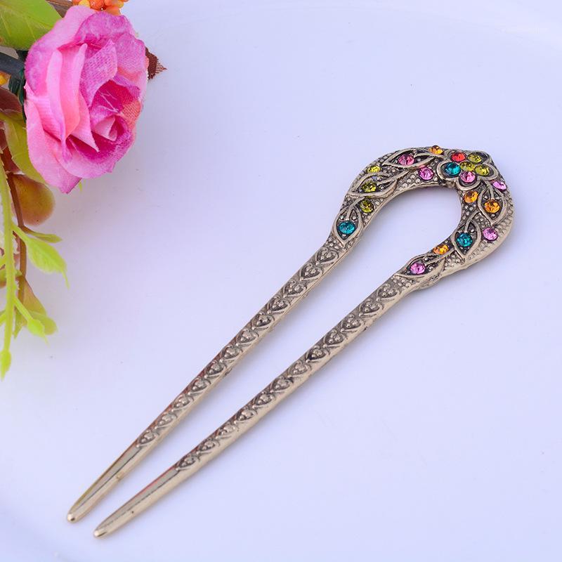 Hair Clips & Barrettes Vintage Accessories Antique Bronze Plated Hairpins Stick Pin Women Rhinestone Flower Jewelry, Golden;silver
Hair Clips & Barrettes Vintage Accessories Antique Bronze Plated Hairpins Stick Pin Women Rhinestone Flower Jewelry, Golden;silver