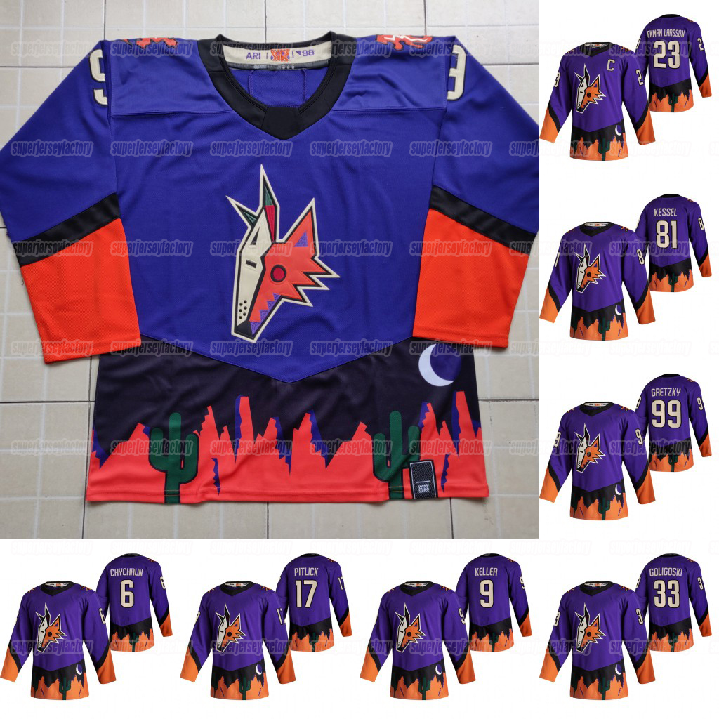 23 Oliver Ekman-Larsson Arizona Coyotes 2021 Reverse Retro Phil Kessel Niklas Hjalmarsson Clayton Keller Wayne Gretzky Derek Stepan Jersey, Men s-xxxl
23 Oliver Ekman-Larsson Arizona Coyotes 2021 Reverse Retro Phil Kessel Niklas Hjalmarsson Clayton Keller Wayne Gretzky Derek Stepan Jersey, Men s-xxxl