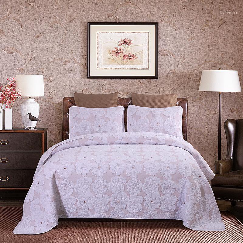 CHAUSUB Embroidered Quilt Set 3PCS Bedspreads Washed Cotton Quilts Solid Color Quilted Bed Cover Shams Queen Size Coverlets1, White
CHAUSUB Embroidered Quilt Set 3PCS Bedspreads Washed Cotton Quilts Solid Color Quilted Bed Cover Shams Queen Size Coverlets1, White