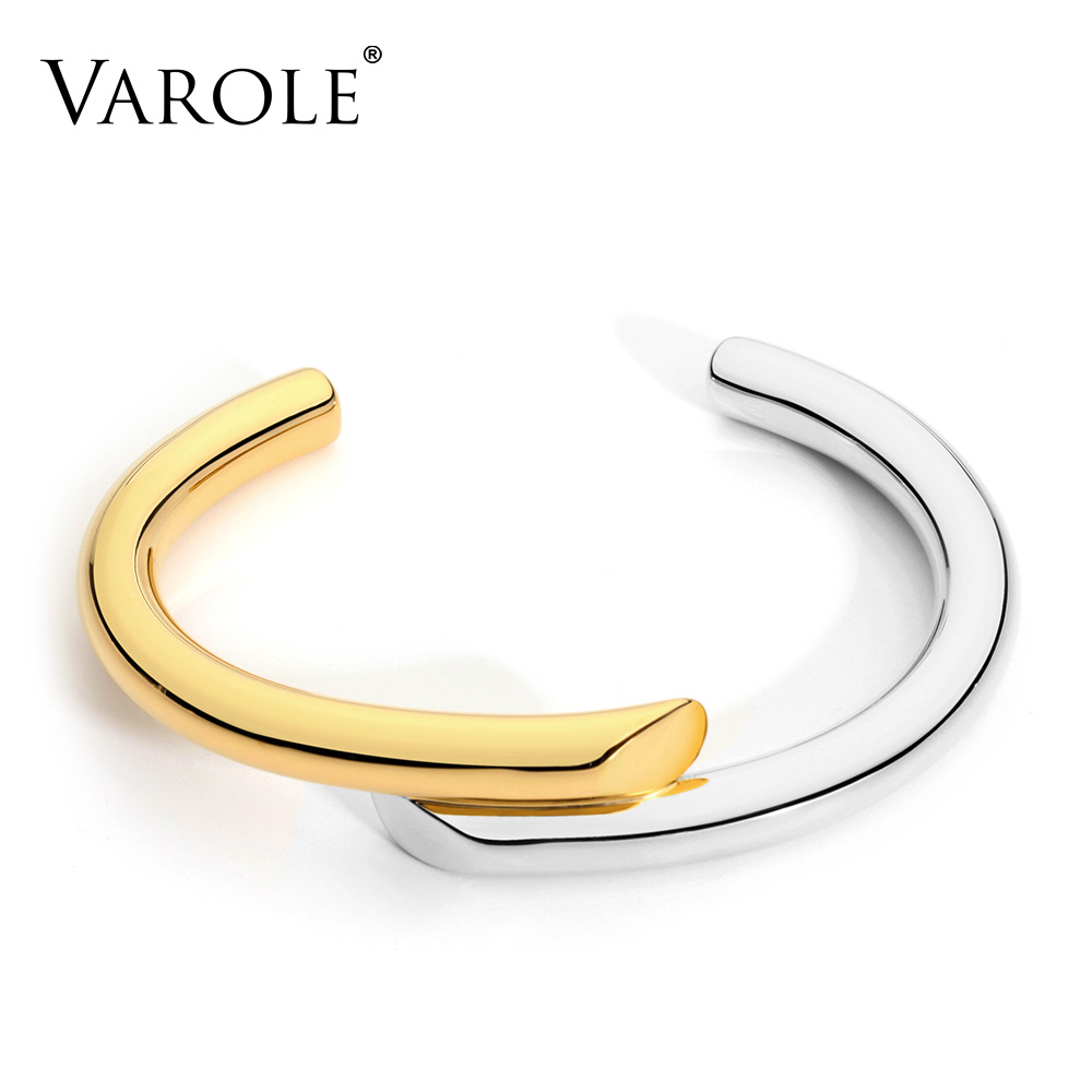VAROLE Brand New Jewelry Simple Lines Design Bracelet Gold Color Bangle Bracelets For Women Cuff Bracelets Manchette Bangles
VAROLE Brand New Jewelry Simple Lines Design Bracelet Gold Color Bangle Bracelets For Women Cuff Bracelets Manchette Bangles