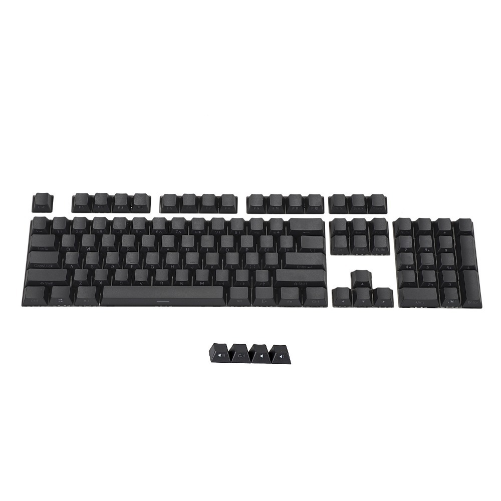 Black 108 Key Cherry Profile PBT Double Shot Side-lit Shine Through Translucent Backlit keycaps For MX Mechanical Keyboard Filco LJ200922
Black 108 Key Cherry Profile PBT Double Shot Side-lit Shine Through Translucent Backlit keycaps For MX Mechanical Keyboard Filco LJ200922