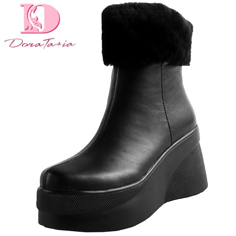 Doratasia 2020 New Arrivals Genuine Cow Leather Platform Ankle Boots Woman Shoes Zip Up Concise Shoes Women Boots Female, Beige
Doratasia 2020 New Arrivals Genuine Cow Leather Platform Ankle Boots Woman Shoes Zip Up Concise Shoes Women Boots Female, Beige