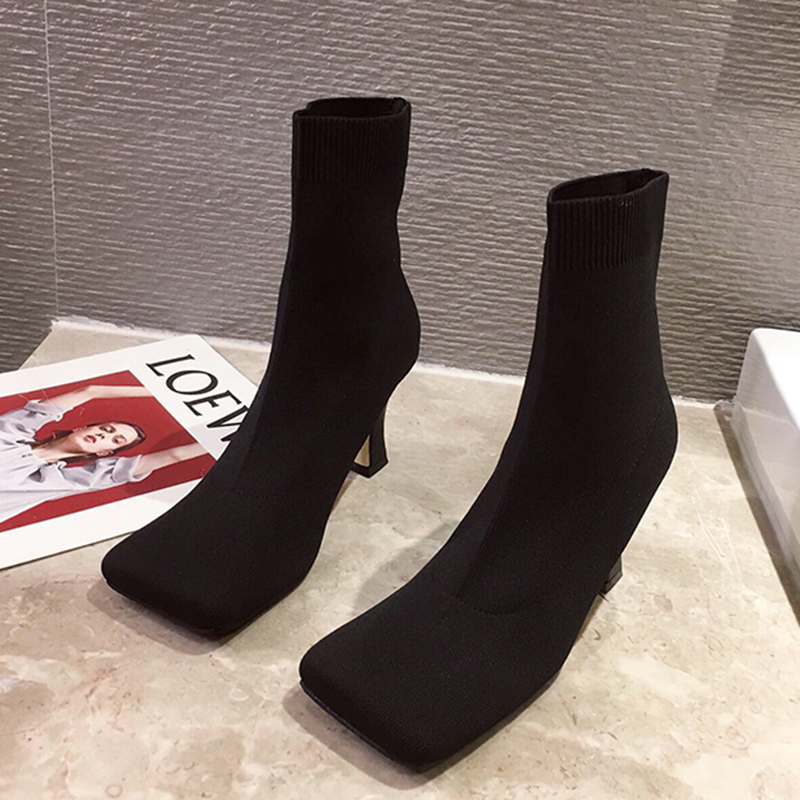 Winter Female 2020 Sledding Stretching Cloth Seven Inches High Heels Shoes Autumn Elastic Knitting Ankle Boots Dhcl, Black
Winter Female 2020 Sledding Stretching Cloth Seven Inches High Heels Shoes Autumn Elastic Knitting Ankle Boots Dhcl, Black